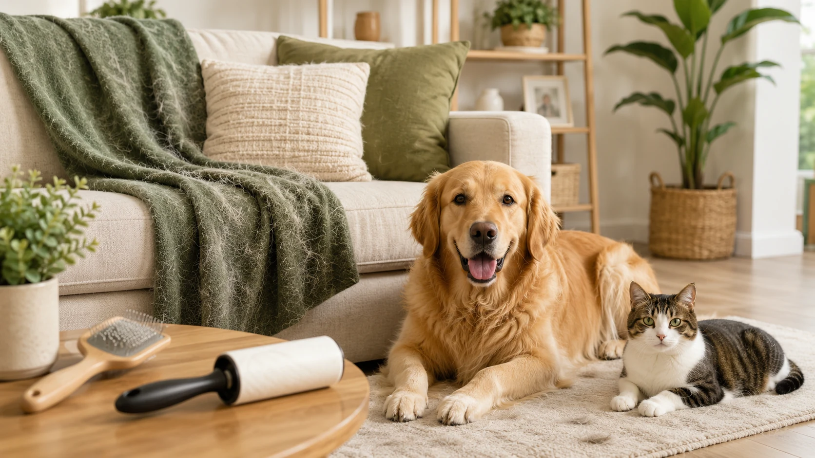 Como tirar pelos de cachorro e gato do sofá, roupas e tapetes em casa